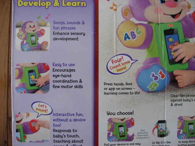 Image 7 of Apptivity iPhone iPod touch devices monkey for baby Fisher Price read