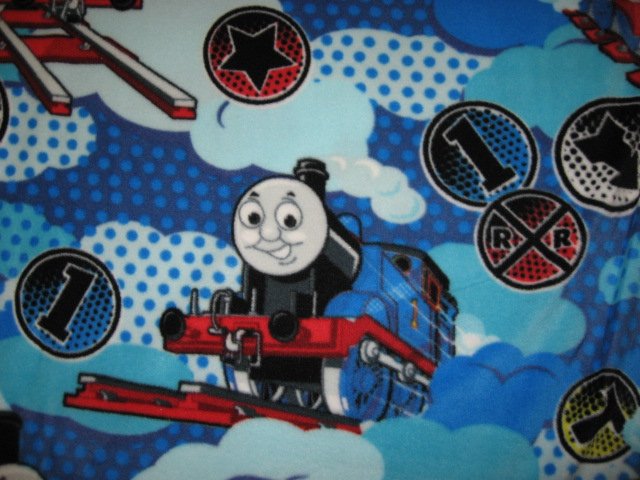 Image 0 of Thomas the Train Blue antipill soft Child  fleece blanket throw