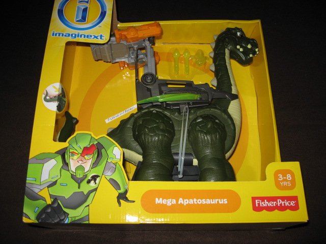 Image 0 of Walking Dinosaur Imaginext Large Mega Apatosaurus Fisher Price Dino Great Gift 