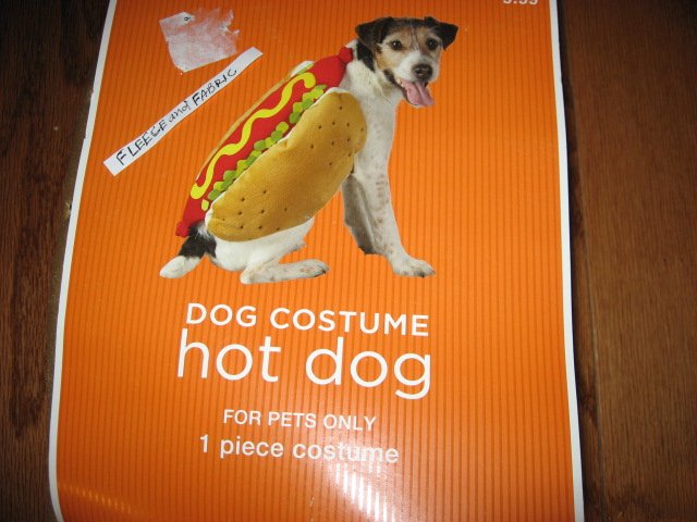Image 1 of Hot dog costume dog outfit Size Medium 13 to 20 pounds new /
