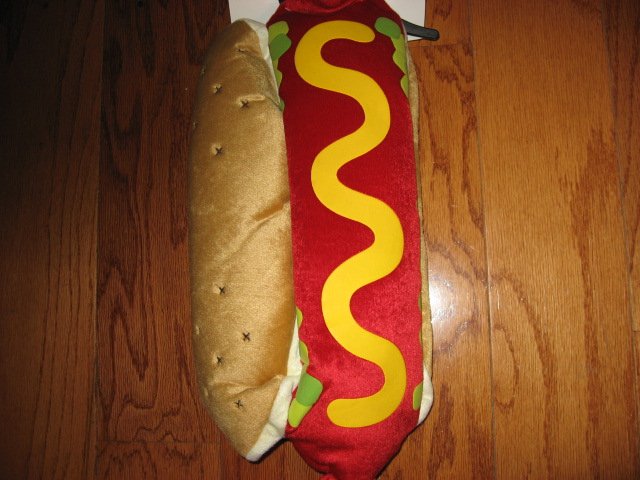 Image 0 of Hot dog costume dog outfit Size Medium 13 to 20 pounds new /