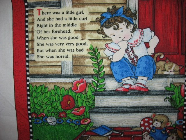 Image 9 of Mary  Engelbreit Mother Goose  soft book Fabric panel red rare Vol  2 