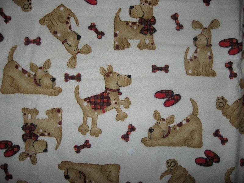 Image 0 of Puppy Dog flannel blanket Bones Coat Slippers cotton 