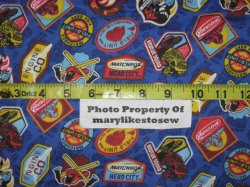 Thumbnail of SNUGGLE FLANNEL Blue SOFT Fire Rescue AXE Hat Truck Badge Hero City Matchbox BTY