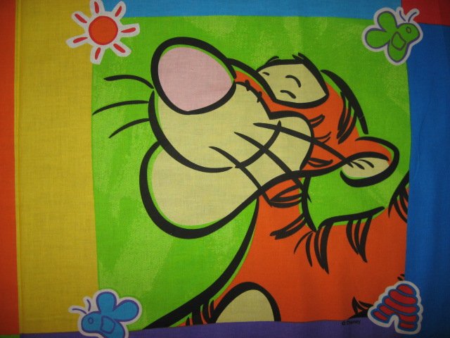 Image 2 of Licensed Disney Winnie the Pooh and Tigger Fabric pillow panel set of four 