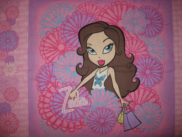 Image 2 of Lil Bratz Girls Dolls Fabric pillow panels set of four to sew