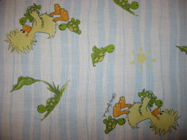 Image 1 of Licensed Suzy's zoo Witzy and Turtles cotton fabric By the Yard Rare!