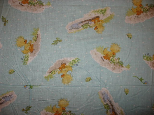 Image 0 of Suzy's Zoo Witzy Duck Patches Giraffe Stars blue fabric By the 1/2  Yard    