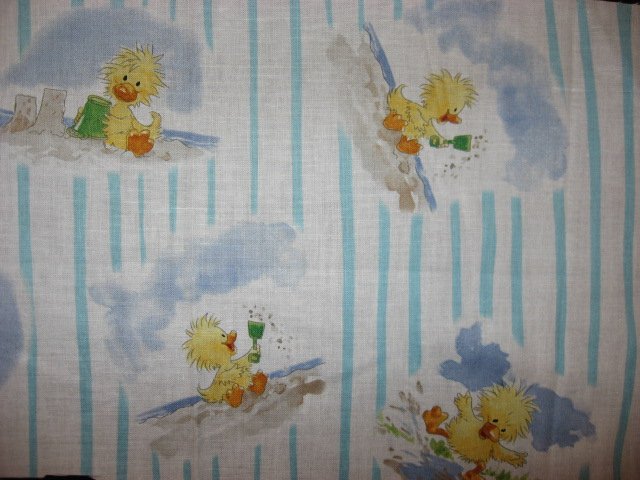 Suzy's zoo Witzy Duck Puddles and beach sand Licensed 100% cotton fabric    