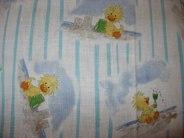 Image 1 of Suzy's zoo Witzy Duck Puddles and beach sand Licensed 100% cotton fabric    