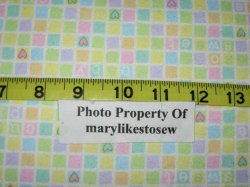 Thumbnail of Multicolored Squares Cotton Flannel By the Yard Last Yard