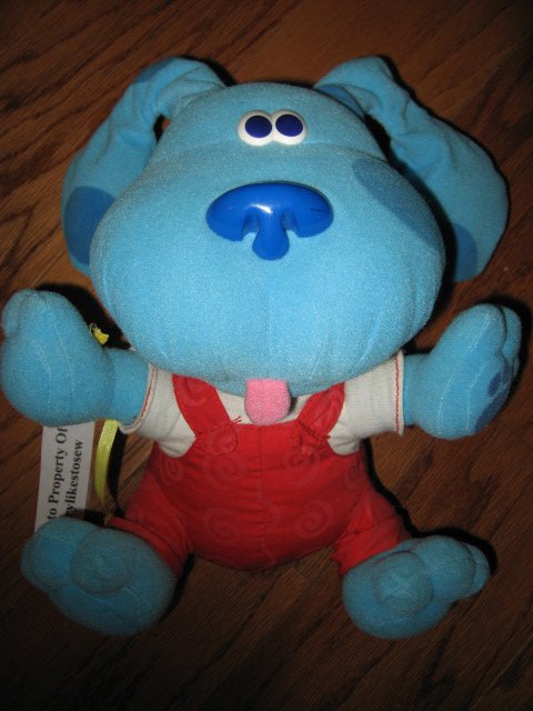 Image 0 of Blues Clues Dog Stuffed Plush Musical Soft Toy Doll Ears move 2000