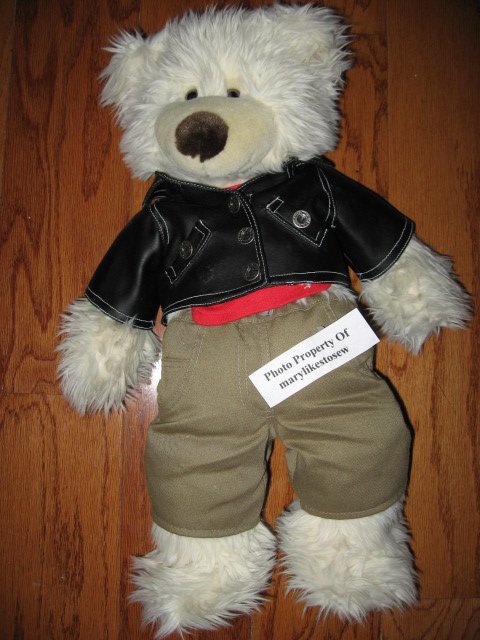 Build a Bear Original Black Jacket Gently Used