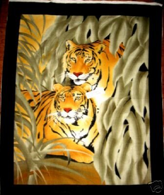 Tigers jungle fleece blanket 