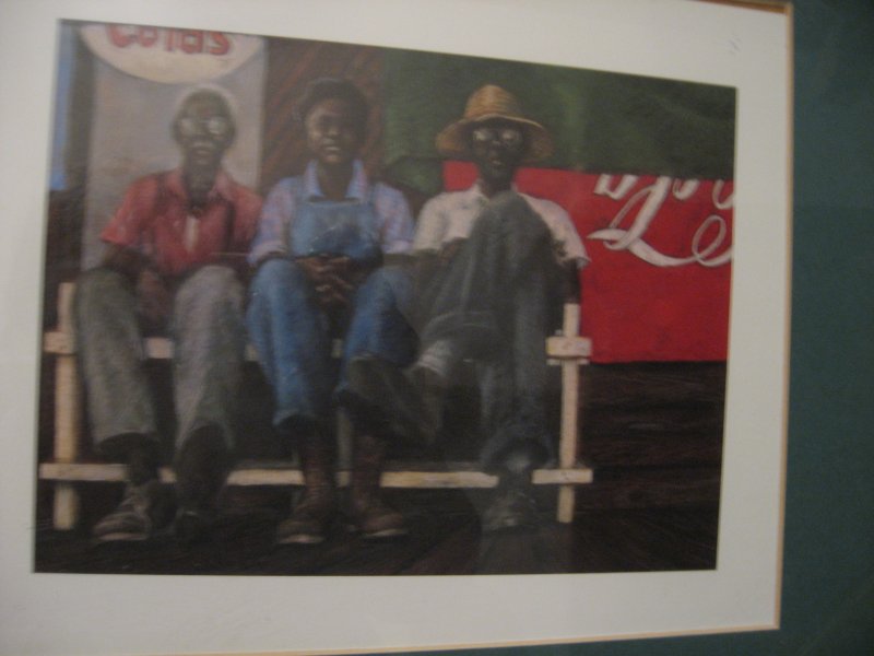 Image 1 of African American Men of the Bench reproduction by Brenda Joysmith  free shipping