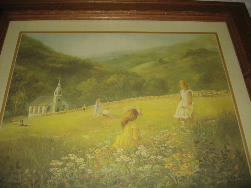 Image 2 of Children in Meadow near church Thru God's Grace Bettie Felder 17