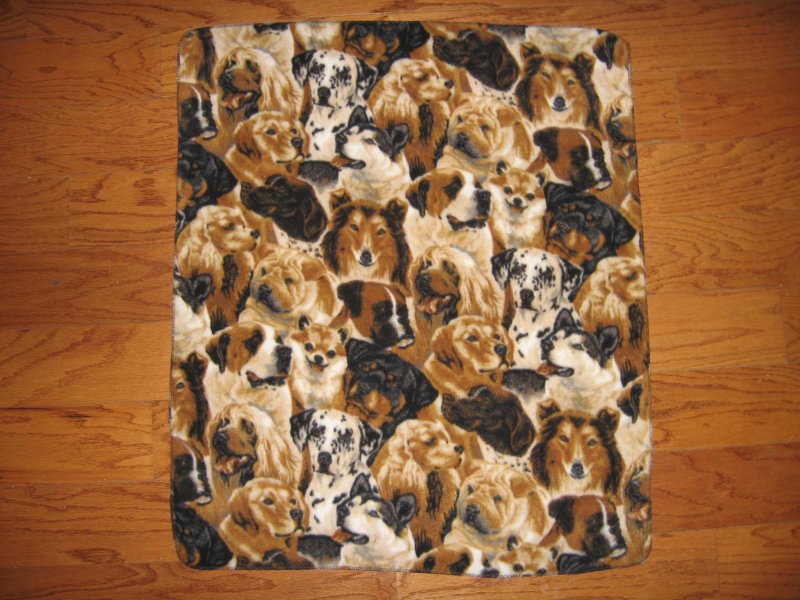 Image 0 of Dog puppy breeds collie labrador pet crate fleece blanket cat ferret