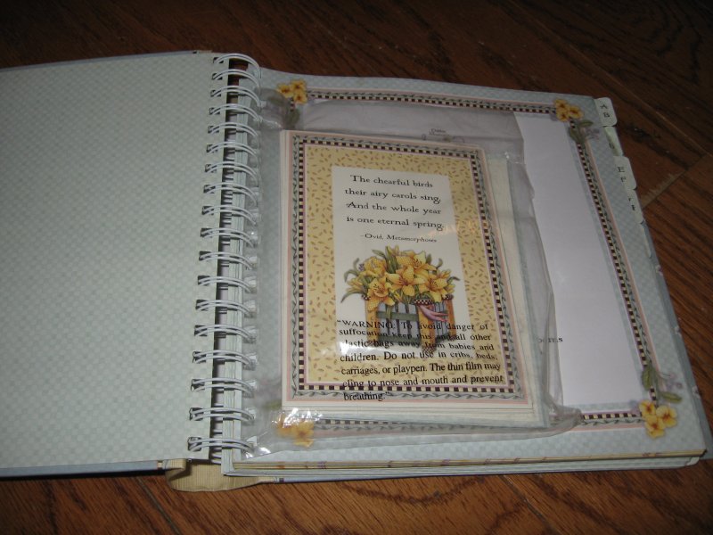 Image 2 of Debbie Mumm  new greeting card organizer and address book spring  collection