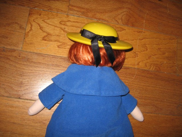 Image 2 of Madeline talking Doll Yellow dress hat blue coat Great Condition