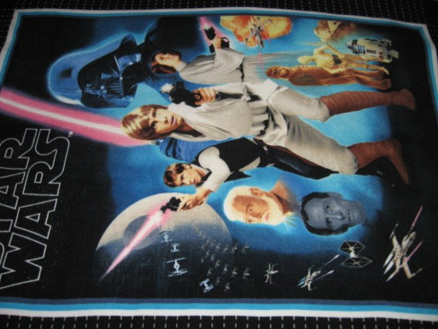 Image 1 of Star Wars characters Fleece panel blanket 48