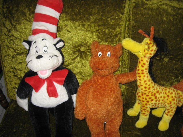 the cat in the hat stuffed animal