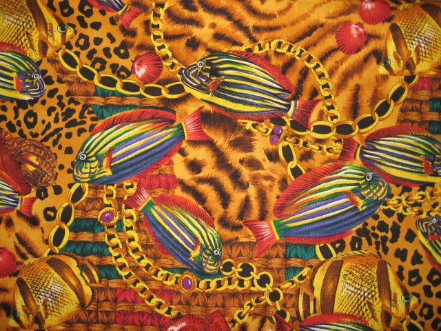 Tropical Fish Alexander Henry Collection cotton quilt fabric by the yard