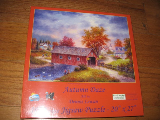 Image 0 of Autumn Daze by Dennis Lewan 1000 piece puzzle 20 X 27 