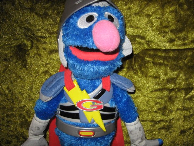 Image 1 of Grover  Flying Super hero Singing and Talking Sesame Street 15
