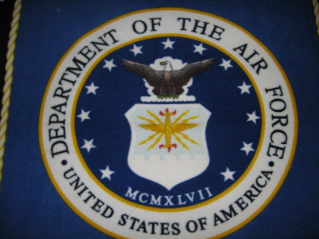United States Airforce flag  Military Fleece Blanket 