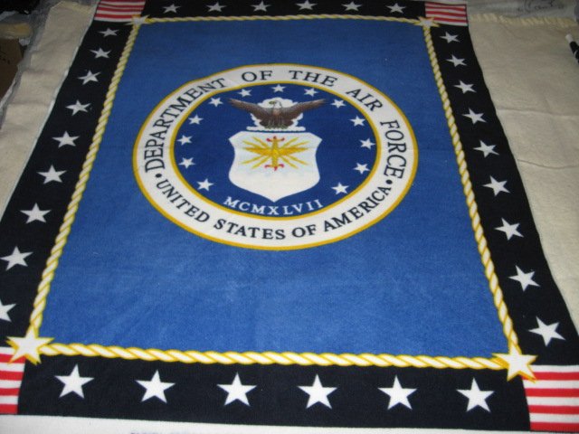 Image 1 of United States Airforce flag  Military Fleece Blanket 