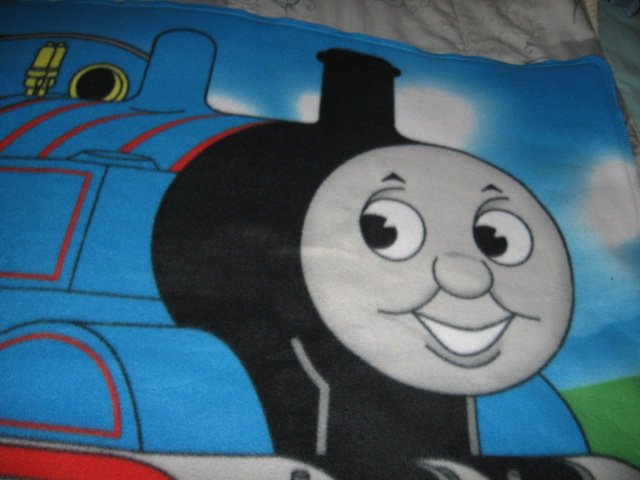 Image 0 of Thomas the  tank Engine  friends fleece toddler blanket 28 X 36 inch