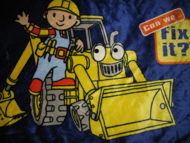 Bob the Builder bed floor mat velour can we fix it