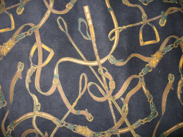 Image 1 of Horse tack Corduroy Pinwale  reins navy by the yard