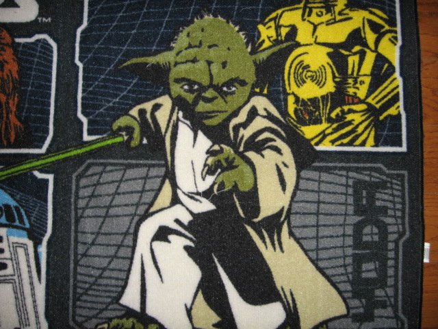 Image 1 of Star Wars Yoda R2D2 C-3PO  Bathroom Floor Mat rubber back Rare 
