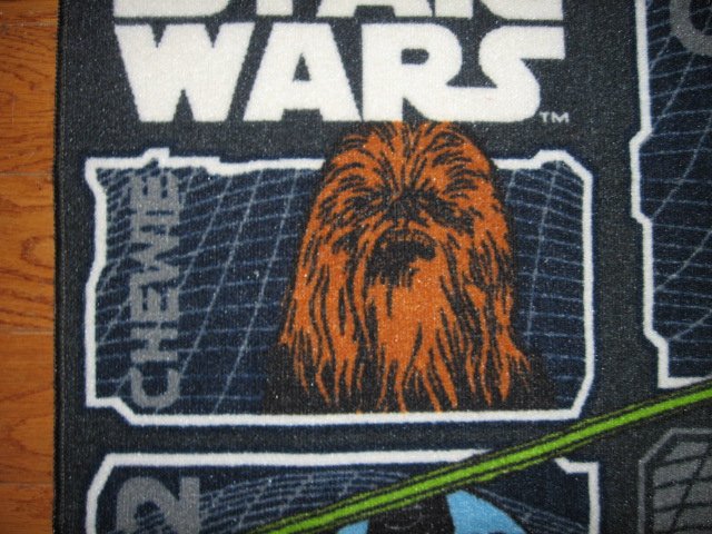 Image 3 of Star Wars Yoda R2D2 C-3PO  Bathroom Floor Mat rubber back Rare 