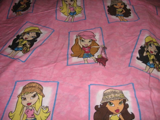 Image 1 of Lil Bratz Girls  Queen top sheet only 60 by 80