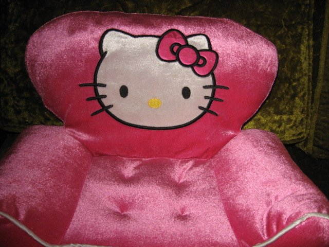 Image 1 of Hello Kitty  pouting toddler foam chair ages 3 and up