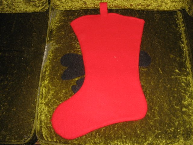 Image 1 of Winnie the Pooh 18 inch felt Christmas stocking with hanger