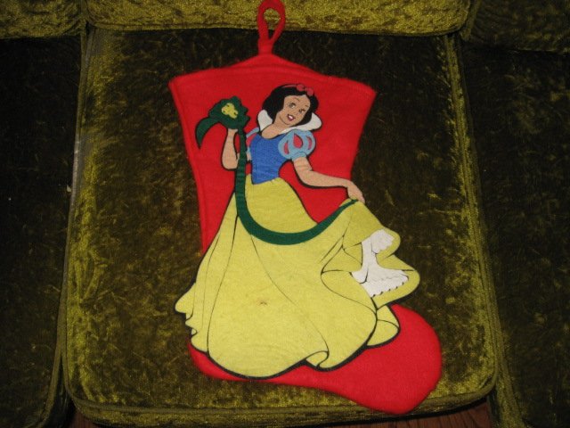 Image 0 of Disney Snow White  18 inch felt Christmas stocking 