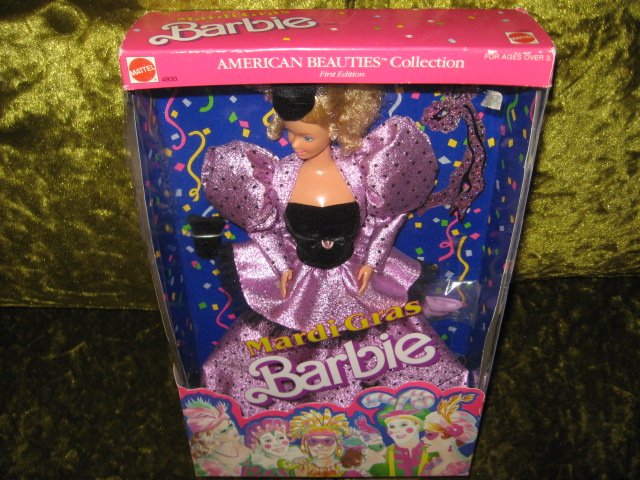Image 1 of Mardi Gras Barbie New In Box 12 inch with accessories 