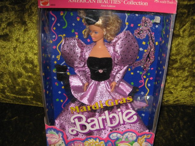 Image 2 of Mardi Gras Barbie New In Box 12 inch with accessories 