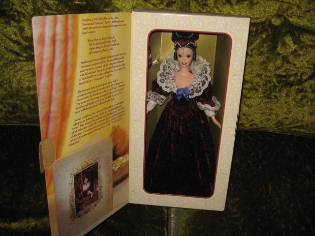 Image 1 of Hallmark Sentimental barbie Valentine edition new in box rare 1996