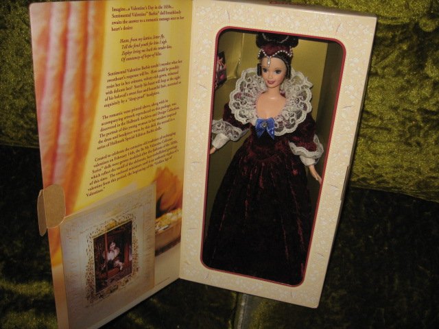 Image 2 of Hallmark Sentimental barbie Valentine edition new in box rare 1996