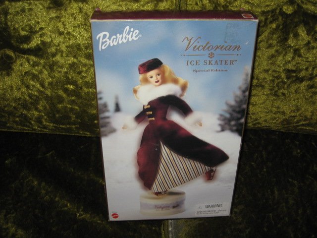 Victorian Ice Skater Barbie new in box rare 2000
