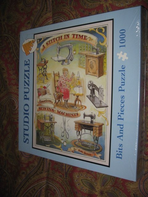 Image 1 of Studio Stitch In Time bits and pieces 1000 piece puzzle 20 X 27 