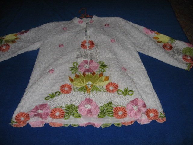 Image 1 of Honeymoon embroidered lite weight jacket size M