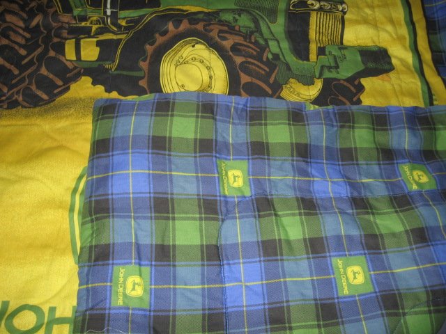 Image 5 of John Deere Tractor extra thick comforter 48 inches by 84 inches 