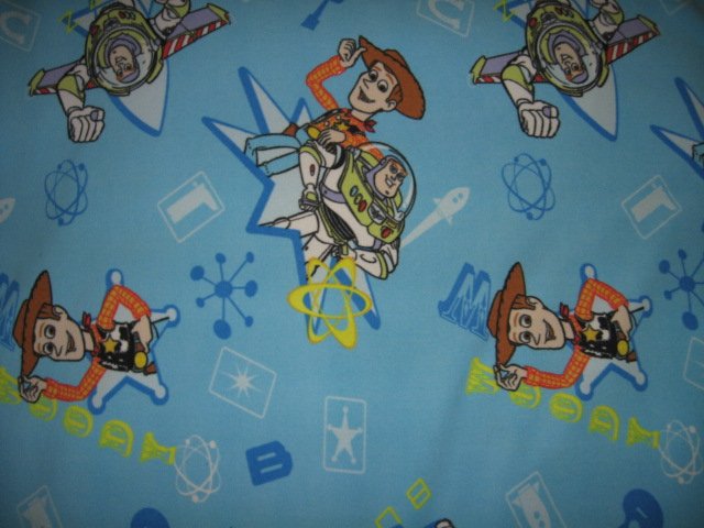 Image 2 of toy story double sided Fleece Blanket tied edges 42 inch by 52 inch