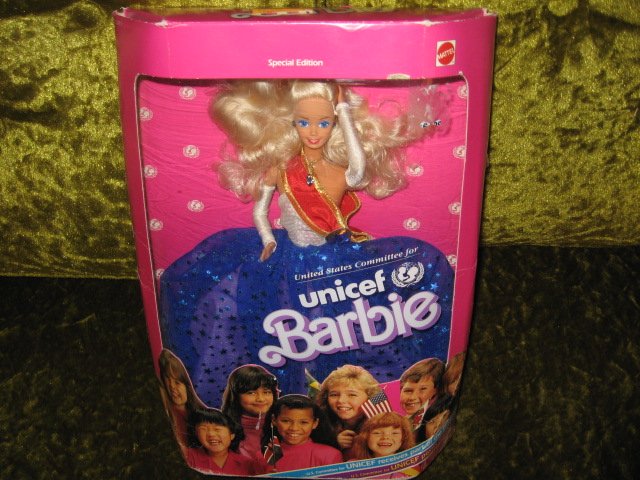 Image 0 of Collector Edition Rare UNICEF Barbie 1989 doll NIB