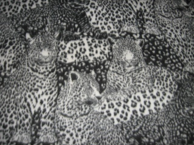 Image 1 of Wild animal Cheetah face black spot  fleece blanket
